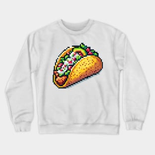 Taco Pixel Art Crewneck Sweatshirt